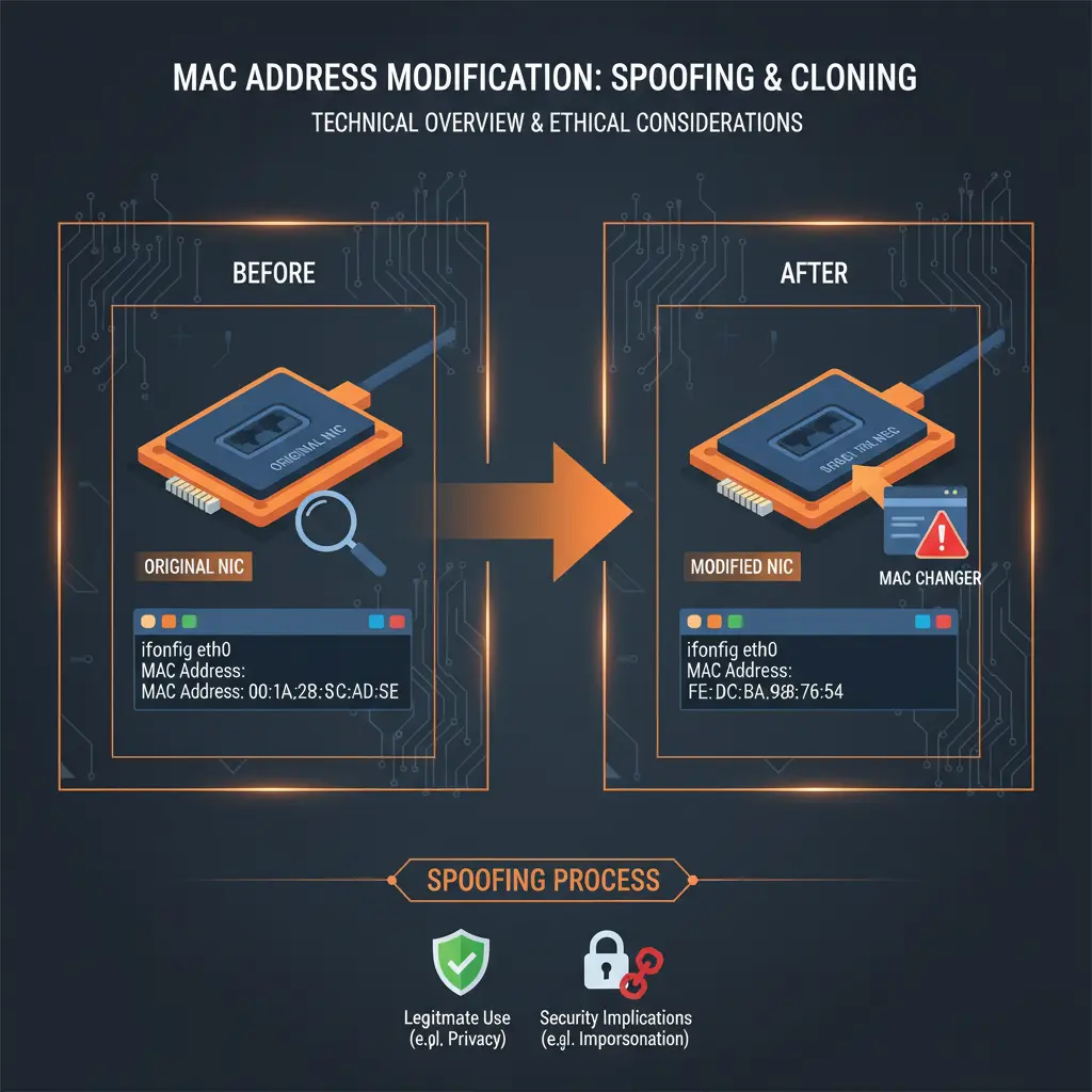 تغییر یا کلون کردن مک آدرس در سیستم