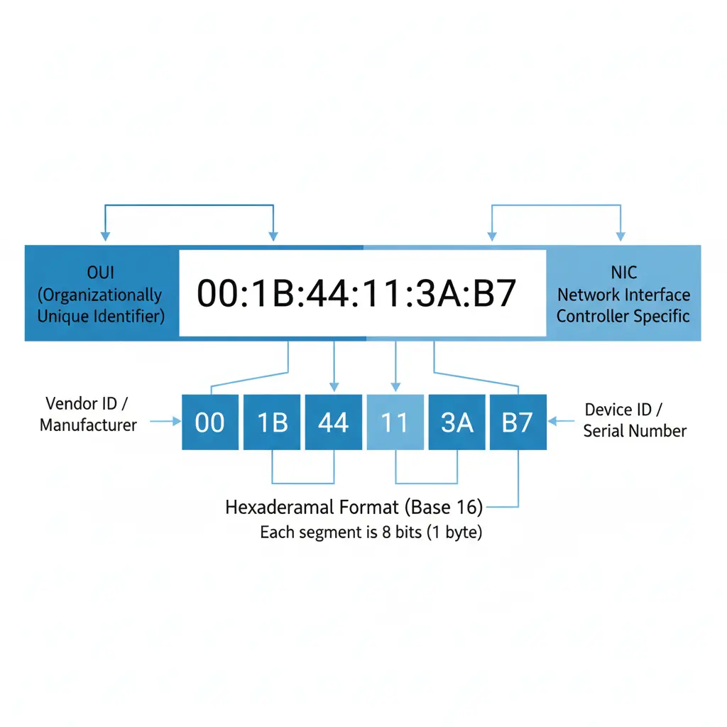 ساختار و اجزای مک آدرس