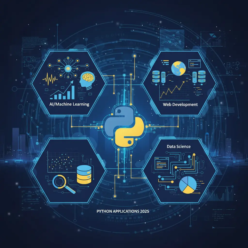 حوزه‌های کاربردی پایتون در سال 2025 - هوش مصنوعی، یادگیری ماشین، وب و علم داده